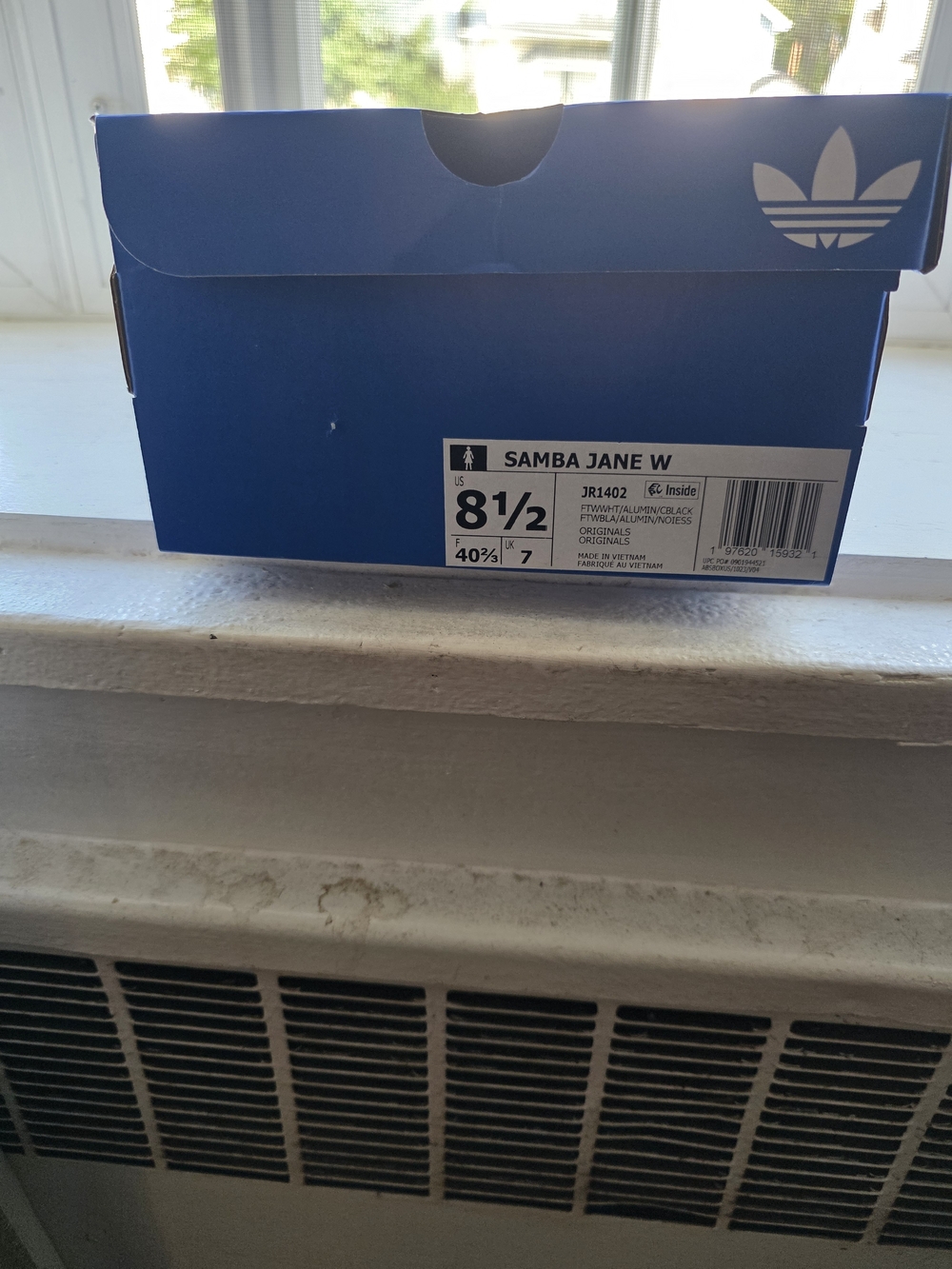 adidas White Black Gum Samba Velcro Sneakers - Picture 8 of 8